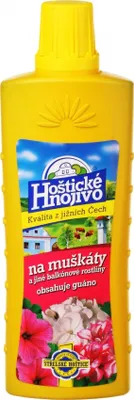 Obrázek produktu pro Hoštické tekuté hnojivo na muškáty s guánem 500 ml
