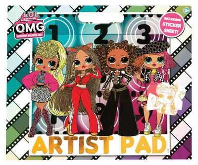 Produktbild von L.O.L. Artist Pad Malbuch mit Stickerbogen