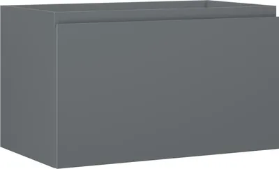 Produktbild von Mexen Orio Badezimmerschrank für Waschbecken 80 cm, 1 Schublade, mattes Graphit - 91A10-08047-1-BF66