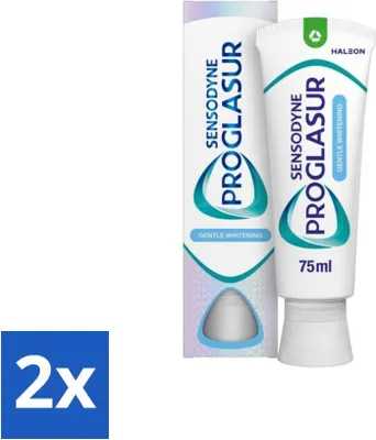 Produktbild von Sensodyne - Zahnpasta - Proglasur Sanftes Aufhellen - Stärkung des Zahnschmelzes - 75 ml - Vorteilspack - 2 Stücke