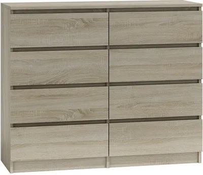 Produktbild von Komoda Malwa M8 120 cm z 8 szufladami w kolorze sonoma