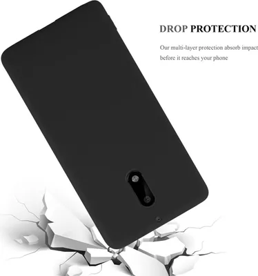 Obrázek produktu pro Cadorabo Case for Nokia 6 2017 Protective Cover in Black Pouzdro na mobilní telefon TPU Silicone Case Cover