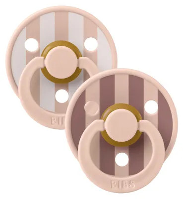 Productafbeelding van Bibs Fopspeen Studio Colour, 2-pack - Blokkenprint