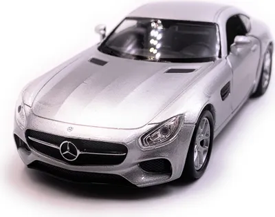 Image de Onwomania Mercedes Benz AMG GT Voiture de sport Modèle réduit Voiture argent Mst. 1:34