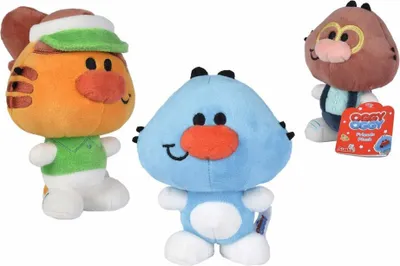 Three plush toys from the OGGY OGGY series are displayed against a white background.