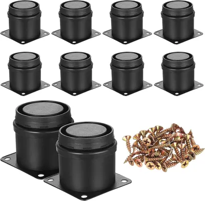 Produktbild von 10 verstellbare Möbelfüße in Schwarz