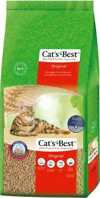 Productafbeelding van Cat's Best Öko Plus kattenbakvulling, 40 liter