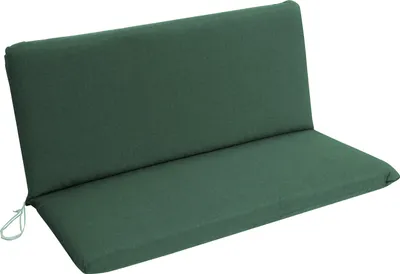 Produktbild von DEGAMO Bankauflage Polsterauflage Auflage DALLAS für Gartenbank 2-sitzer 98x88cm, dunkelgrün
