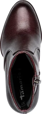 Produktbild von Tamaris Damen Stiefelette Reißverschluss Blockabsatz Elegant 1-25357-41, Größe:38 EU, Farbe:Violett