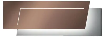 Zdjęcie produktu dla Applique Contemporanea Clap Metallo Ruggine Led 18W