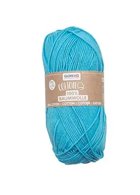 Produktbild von Wolle Baumwolle Baumwolle hellblau 170 m 50 g