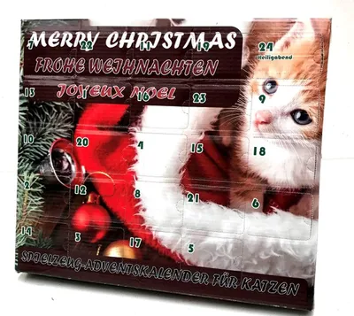 Produktbild von Katzenspielzeug Adventskalender für Katzen Weihnachten