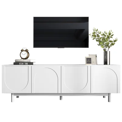 Produktbild von Lowboard, 175/38/56 cm, TV-Schrank, Fernsehtisch, Fernsehschrank für Wohnzimmer, stehend, matt
