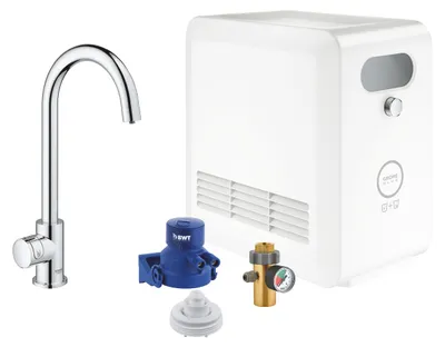 Obrázek produktu pro GROHE 31302002, Standardní, Chrom, Rotační ventily, Samostarný, Typ C, 150°