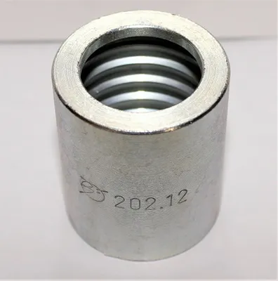 Immagine prodotto di 2 x manicotto di crimpatura idraulico BALFLEX Manicotto di crimpatura per tubi flessibili Presa di crimpatura in acciaio DN20