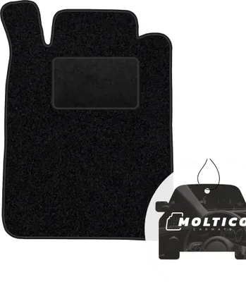 Produktbild von moto-MOLTICO Fahrer Fußmatte Auto Velours Fahrerseite Autoteppiche Schwarz Fahrermatte 1-teilig passend für Mercedes-Benz SLK R170 1996–2004