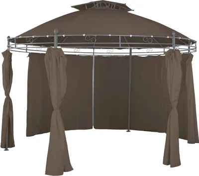 Produktbild von Wasserabweisendes Pavillon-Ersatzdach Ø 3,5m beige, rot, taupe, grau