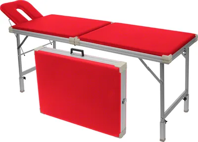 Produktbild von Alu-Kofferliege Robusta ST, inkl. Kopfteil , LxBxH 170/210x65x70-82 cm