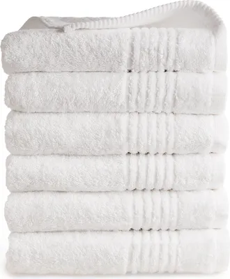 Produktbild von PHLOX PHLOX Handtuch Supreme Collection - 50x100 - 6 Stück -   Green - 600 g/m2 weiche Baumwolle - weiß