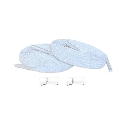 Produktbild von Elastische Schnürsenkel mit Magneten - Schnürsenkel: Weiss | Magnete: Weiss