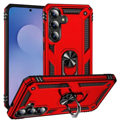 Immagine prodotto di Custodia per cellulare Armor Shield per Samsung Galaxy S25 FE cover Custodia ultra ibrida per cellulare, rosso
