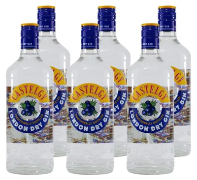 Produktbild von Castelgy London Dry Gin (6 x 0,7L)