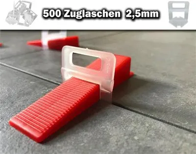 Zdjęcie produktu dla 500 uchwytów 2,5 mm – system poziomowania płytek KACHEL GOTT®