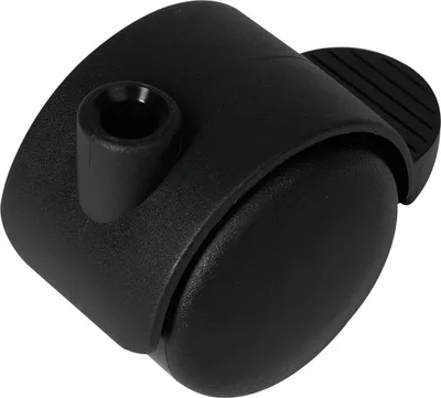 Produktbild von Doppel-Lenkrolle Duo hart Kunststoff Feststeller 50 mm 50 kg schwarz