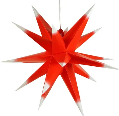 Productafbeelding van Qijieda Kerstster 3D, buiten, rood en wit, 58 cm