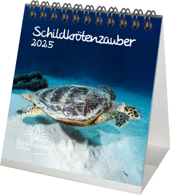 Produktbild von Schildkrötenzauber Kalender für 2025 Format 10cm x 10cm Schildkröten - Seelenzauber