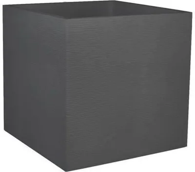 Obrázok produktu pre Kvetináč EDA CF-6540042 Antracit Tmavo šedý plastový štvorcový 49,5 x 49,5 x 49,5 cm