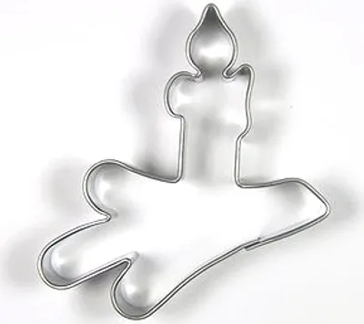 Produktbild von Edelstahl-Ausstecher - Weihnachtskerze   Material:: Edelstahl, Farbe:: Silber, Geschirrspülmaschine:: Ja