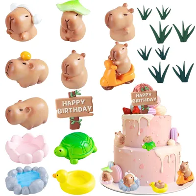 Capibara Geburtstagsdeko Set, 20 Stück