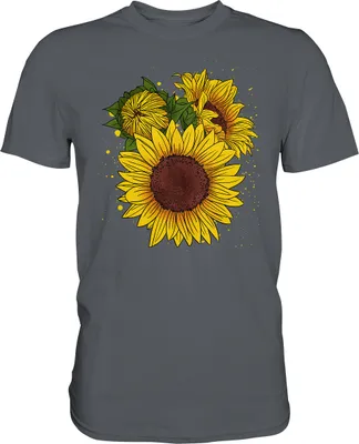Produktbild von Sonnenblumen Shirt Garten Geschenk Gärtner – Dark Grey / 3XL