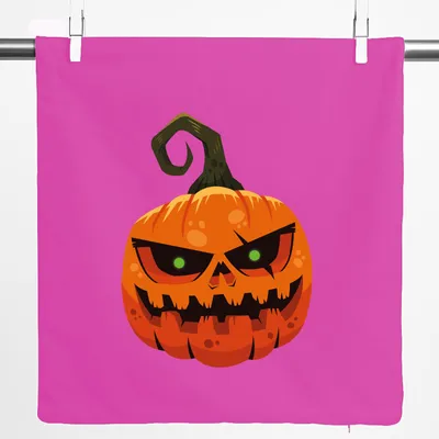 Produktbild von Huuraa Kissenbezug Halloweenkürbis Kürbis 40x40cm Fuchsia Baumwolle Dekokissenbezug Geschenkidee