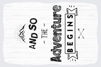 Produktbild von vianmo Blechschild 30x20 cm And so the adventure begins Berge