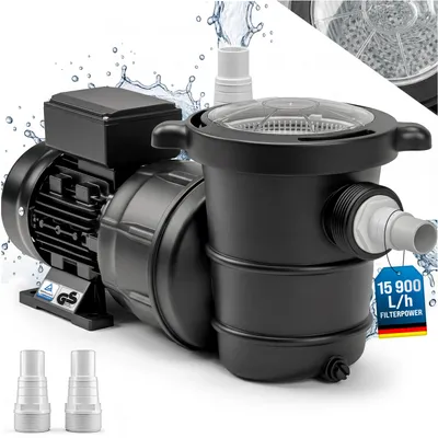 Immagine prodotto di monzana Pompa per filtraggio 15.900 l/h prefiltro pompe per piscina sistemi di filtraggio a sabbia altezza portata 8 m