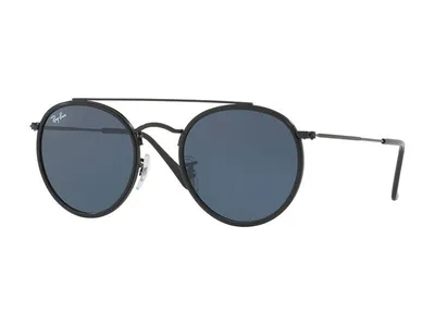 Produktbild von Ray-Ban Round Double Bridge, Erwachsener, Uni, Rund, Rund, Vollrand, Schwarz