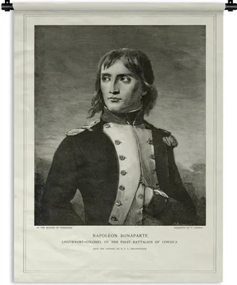 Produktbild von MuchoWow® Wandteppich Wandbehang Antike Illustration von Napoleon Bonaparte 150x200 cm Tapisserie Dekoration Wandtuch - Wandaufhängung - Moderner
