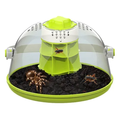 Produktbild von Schneckenterrarien, Zuchtbox, rundes Starter-Terrarium-Set, transparente Futterbox, ideal fš¹r K?fer, Spinnen und kleine Reptilien