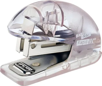Obrázek produktu pro Rapid 10184030, 10 listy, Průhledná, 24/6, ABS (akrylonitril-butadien-styren), Kov, 80 g/m², 3 cm