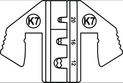 Produktbild von TOOLCRAFT PLE-0K7 Crimp-Einsätze Geeignet für Stecker: DEUTSCH Quetschbereich AWG: 12 bis 20 awg Passend für Marke (Zan