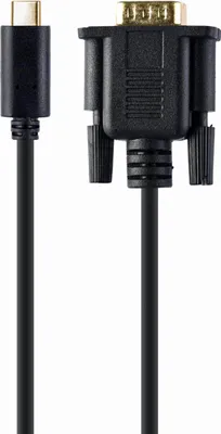 Produktbild von Gembird USB-C zu VGA Adapter, 2 m, schwarz