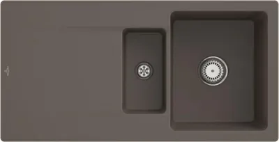 Produktbild von Villeroy & Boch Keramikspüle 333701TR, Siluet 60 R Einbauspüle - inkl.