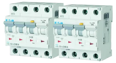 Produktbild von Eaton mRB4-32/3N/C/01-A FI/LS-Schalter 32A 100mA 3P+N, Packung mit 2 Stk.