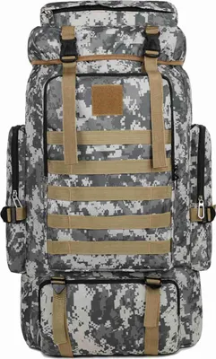 Produktbild von Wanderrucksack mit großem Fassungsvermögen, Outdoor-Campingrucksack, Canvas-Trekkingrucksack