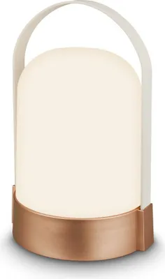Produktbild von Briloner LED Tischlampe Kabellos 24cm 1W 90lm 3000K Warmweiß Dimmbar Bronze metallic - Tischleuchte Wohnzimmer Terrasse Balkon