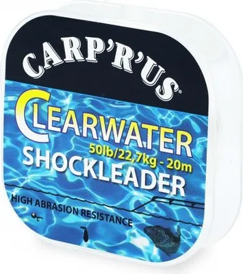 Zdjęcie produktu dla Przypony Strzałowe Fluorocarbon Carp'R'Us Clearwater Shockleader 50 lb 20 m