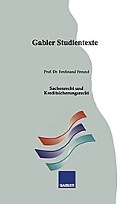 Obrázok produktu pre Sachenrecht und Kreditsicherungsrecht