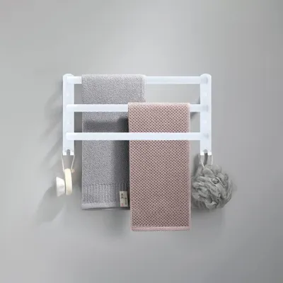 Image de Porte-serviettes de salle de bain à 3 barres, porte-serviettes mural en aluminium pour salle de bain, cuisine et toilettes